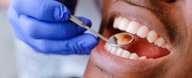Man’s Teeth Being Examined